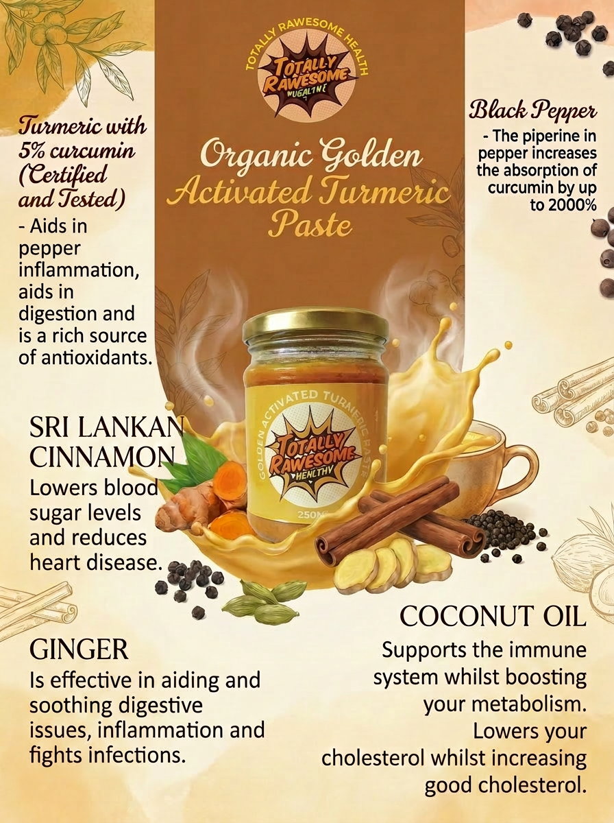 Golden Activated Organic Turmeric Paste