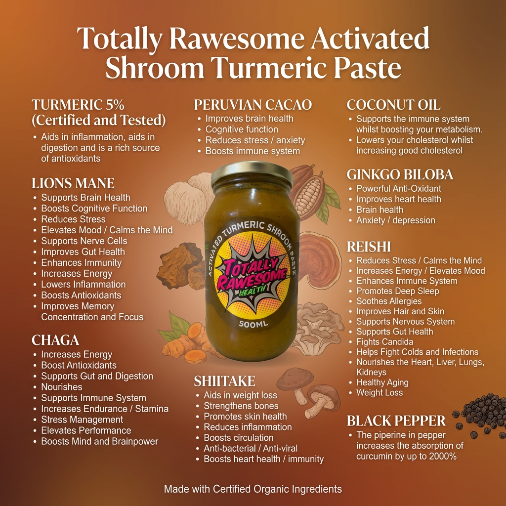 Shroom Activated Organic Turmeric Paste